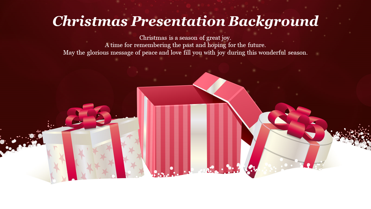 Innovative Christmas Presentation Background Template